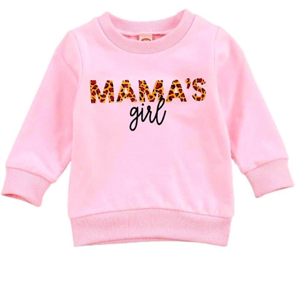 Toddler girls mama sweatshirt size 4t never worn